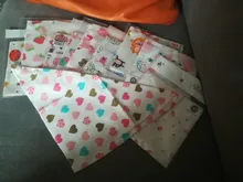 10 pzas/lote 100% de algodón pañuelo triangular para cabeza chico pañuelo chica Babador Bandana babero de bebé