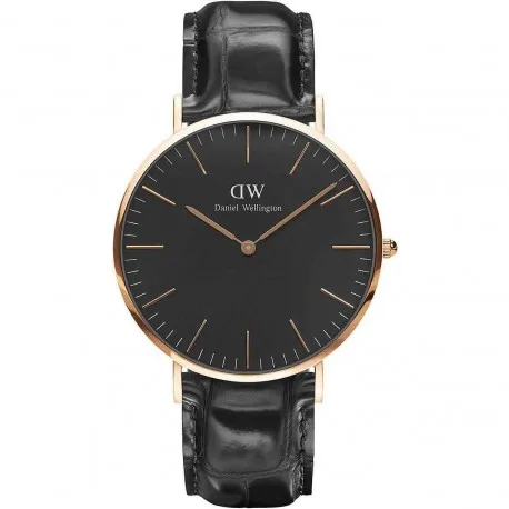 Мужские классические черные часы Daniel Wellington DW00100129 | Наручные