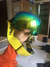 COPOZZ-Gafas de esquí de doble capa para hombre y mujer, máscara de esquí grande antiniebla, UV400, gafas de Snowboard, GOG-201 Pro