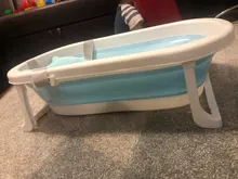 Bañera plegable grande para bebé, Cubo de baño portátil, base antideslizante, bañeras de baño portátiles para bebés recién nacidos, bañera antideslizante para niños