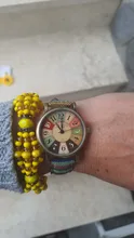 Reloj de pulsera deportivo de cuarzo para hombre y mujer, diseño de película Retro Unisex, con correa de camuflaje militar, de tela vaquera, a la moda, Popular