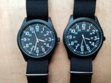 Air Force-reloj con correa de nailon para hombre, cronógrafo deportivo de cuarzo con pantalla de 24H para exteriores