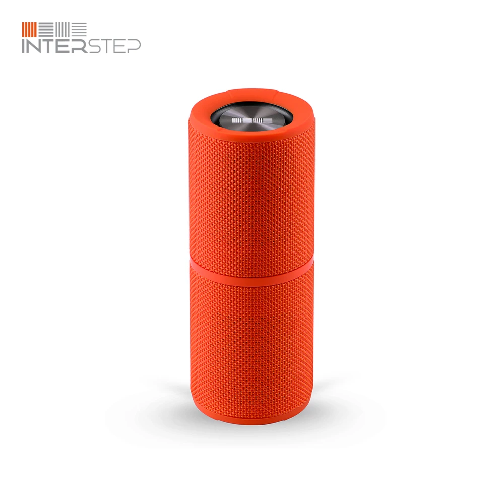 BT4.2 Портативная акустика INTERSTEP SBS 180 orange c защитой от брызг mp3 блютуз 2Bass +