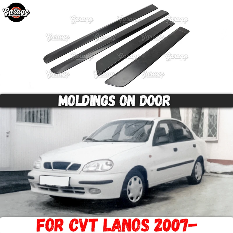 

Guard moldins of door case for Chevrolet Lanos 2007- 1set / 4 psc protective molding interior material ABS plastic styling