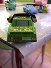 Disney Pixar-Coche de juguete de Cars 2 y 3, Rayo Mcqueen, Mater Jackson Storm Ramirez 1:55, vehículo fundido a presión, juguetes para chico de aleación de Metal