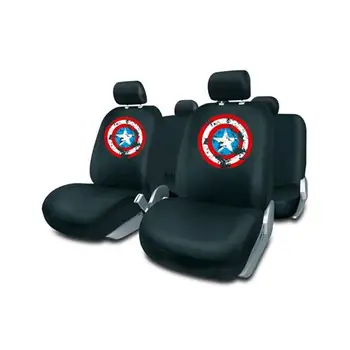 

CAPA101 - Juego fundas coche negro Capitan América
