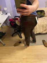 Pantalones de pitillo de talla grande para mujer, polainas de invierno cálidas de terciopelo grueso, ceñido de cintura alta, mallas femeninas, 90H, S-4XL