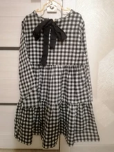 Dress For girls Big Bow Girls Dress Casual Plaid Dress Girl 2020 Autumn Spring Kids Dresses
