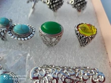 Anillos de piedra amarilla Vintage Bohemia para mujer, anillo bohemio, anillos de compromiso de boda para hombre, joyería