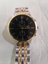 ORLANDO-reloj de cuarzo para hombre, cronógrafo de pulsera de acero inoxidable chapado en oro y plata, a la moda, nuevo, envío directo