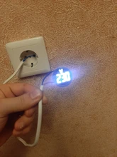 Mini voltímetro Digital redondo de 22mm, medidor de voltaje de CA 12-500V, Monitor de potencia, indicador LED, lámpara piloto, bricolaje