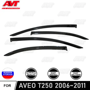 

Window deflectors for Chevrolet Aveo T250 2006-2011 car styling wind deflector guard auto vent visor rain guards cover decor