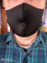 Mascarilla facial lavable y reutilizable de algodón, máscara protectora, color negro, 10 unidades