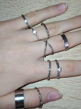 IPARAM-Conjunto de anillos de plata y oro para mujer, sortija de dedo torcida con lazo de corazón Vintage, nudillos, joyería femenina, regalos de boda, 2019