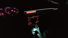 7 colores-en-1 cambio minilámpara USB del coche LED de luz ambiental coche Lámpara decorativa Interior de coche de neón Interior luz de modelado en el coche