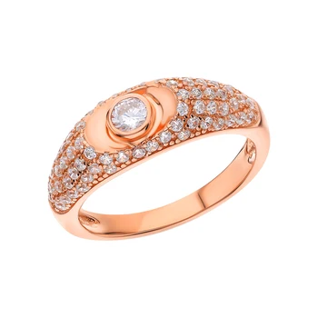 

Silver ring with sieve and cubic zirconium sunlight sample 925