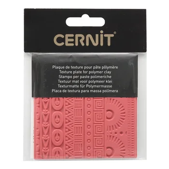 

Ce95019 texture for plastic rubber 'geometric ', 9x9 cm. Cernit