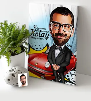 

Personalized Mr Boss Cartoon Canvas Table (30x50 cm.) 1