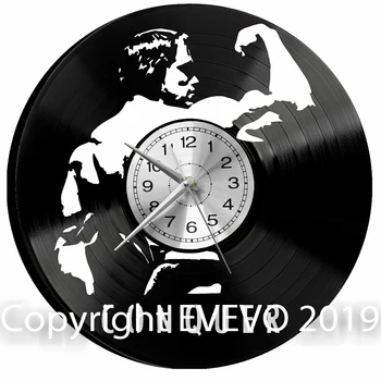 

Arnold Schwarzenegger Wall Clock Vinyl Vinyl Record Retro Clock Handmade Vintage Gift Style Room Home Decorations Great Gift