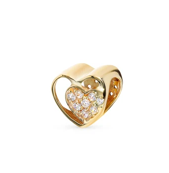 

Gold pendant-charm with cubic zirconia sunlight sample 585