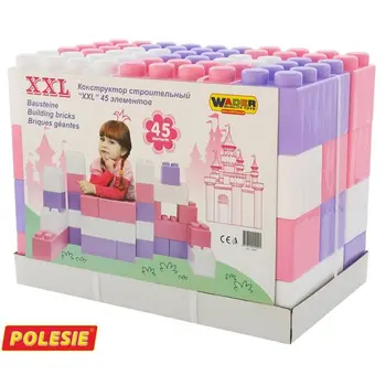 

Stacking Blocks wader Constructor \"XXL\", 45 element toys for children for kids game constructor blocks toys for boys and girls