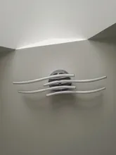 Led-Ceiling-Light Bedroom Curved-Design Restaurant Modern 2/3/4-lights AC85-265V 24W