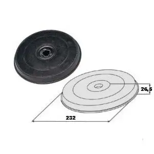 

Charcoal filter for drawing FABER (He) H20/6093043/1120157238/112.0157.238