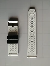 Correa de silicona suave para reloj deportivo para hombre, banda de repuesto de 20mm, 22mm, 24mm y 26mm para buceo, resistente al agua