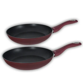 

Juego de sauce pans in aluminum Red color SAN IGNACIO collection Vinum