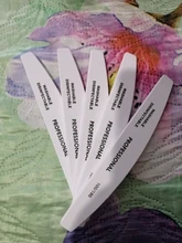 5 unids/lote blanco uñas archivo enarenado pulido bloques de 100/180 granos de esmalte de uñas limas para manicura y pedicura herramientas de cuidado de uñas