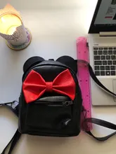 Mochila pequeña de cuero PU para mujer, Mini bolsa femenina, mochila agradable arco chicas adolescentes, bolso bandolera escolar, novedad de 2020