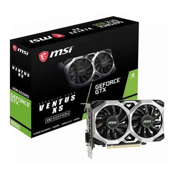 Carte graphique de jeu MSI NVIDIA GTX 1650 VENTUS XS 4 GB GDDR5