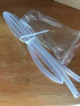 Tubo de silicona de grado alimenticio, manguera de goma Flexible transparente de 2 a 21mm, resistente al calor, para agua potable, 1 metro