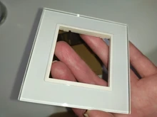 Livolo – Panel de cristal para interruptor de pared. VL-C7-SR-11, Panel de cristal blanco perla de 80mm * 80mm, estándar europeo