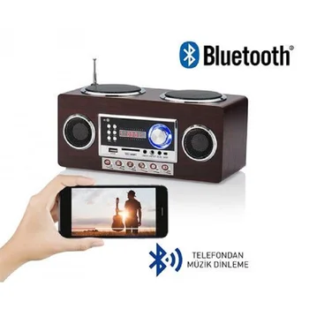 

QUALITY TURKISH TRADEMARK - GOLDMASTER IDANCE RETROMAX PORTABLE BLUETOOTH SPEAKER AND RADIO - CARGO INCLUDED