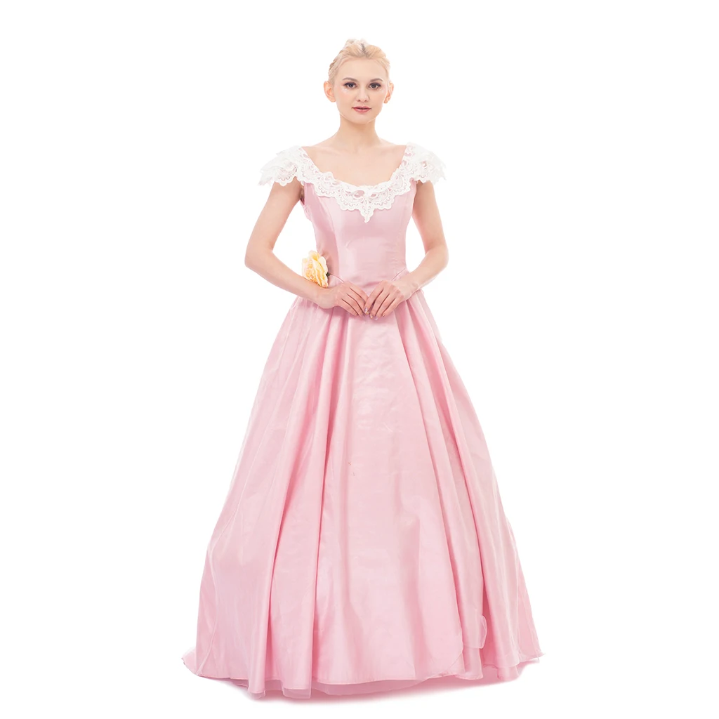 

Музыкальный Фантом оперы, Кристин Даа, костюм для косплея, бальное платье, маскарадное платье, розовое свадебное платье, викторианское платье