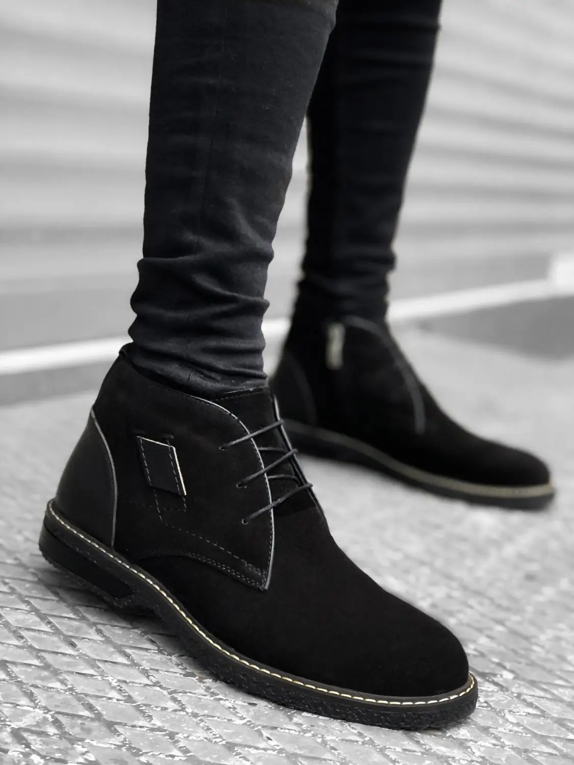 BOA Chelsea Boots Genuine Leather Men's 