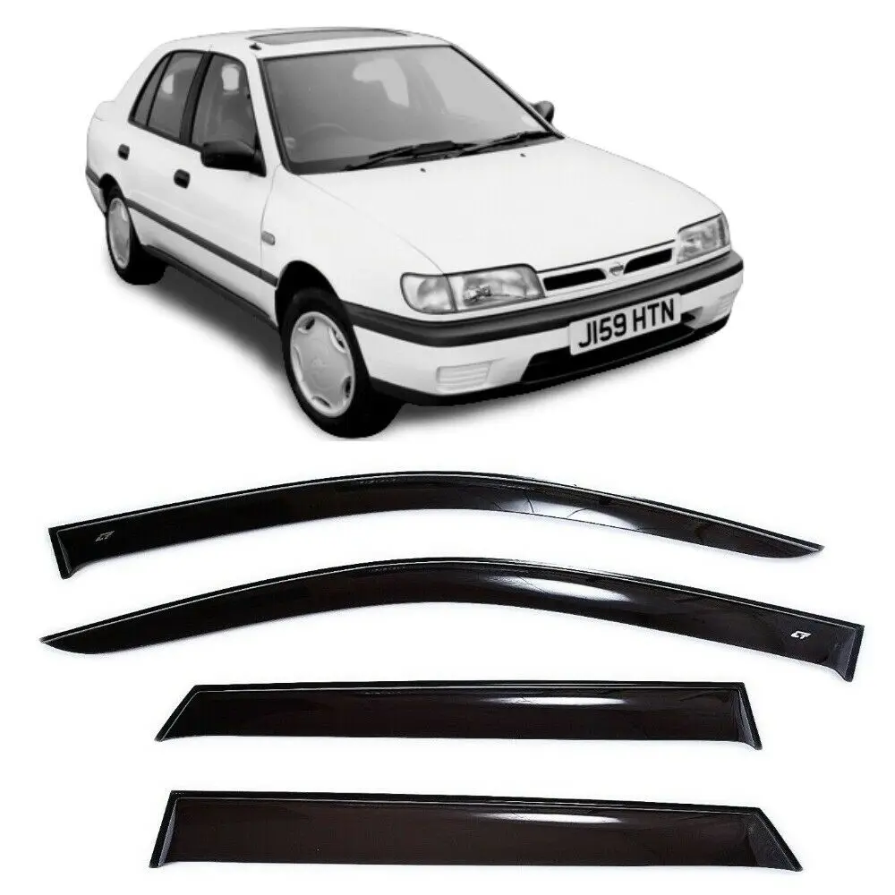 Дефлекторы окон Cobra Tuning N16990 на авто Nissan Sunny N14 Hb 1990-1995 4 шт./комп. ветровики от дождя