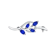 Серебряная брошь с фианитом SOKOLOV 94040069