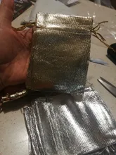 50 unids/bolsa 7x9cm 9x12cm 10x15cm embalaje de joyería ajustable colores plateados/dorados bolsa de terciopelo con cordón, bolsas de regalo de boda y bolsas