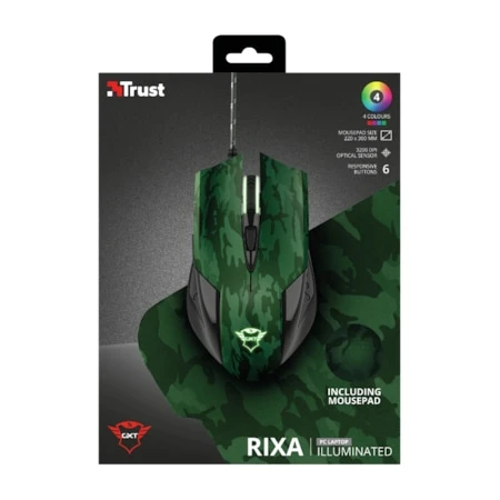Trust Gxt 781 Rixa Camo Gaming Mouse Mouse Pad Keyboard Mouse Combos Aliexpress