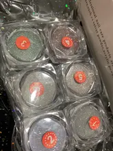 Polvo de cristal roto pigmento mágico con purpurina para uñas, caja de almacenamiento de polvo, Micro taladro de cristal brillante, decoraciones para uñas artísticas