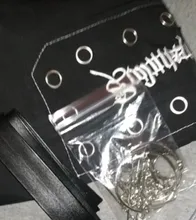 QWEEK-pantalones Cargo negros Harajuku gótico para mujer, ropa de calle gótica de pierna ancha, holgada, Pantalones blancos, moda holgada