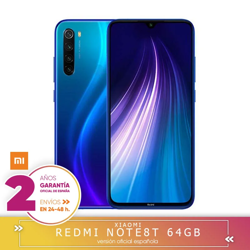  [Versión Garantía Española Oficial] Xiaomi Redmi Note 8T 4GB+64GB 4GB 64GB 48MP Quad cámara trasera - 4000342000371