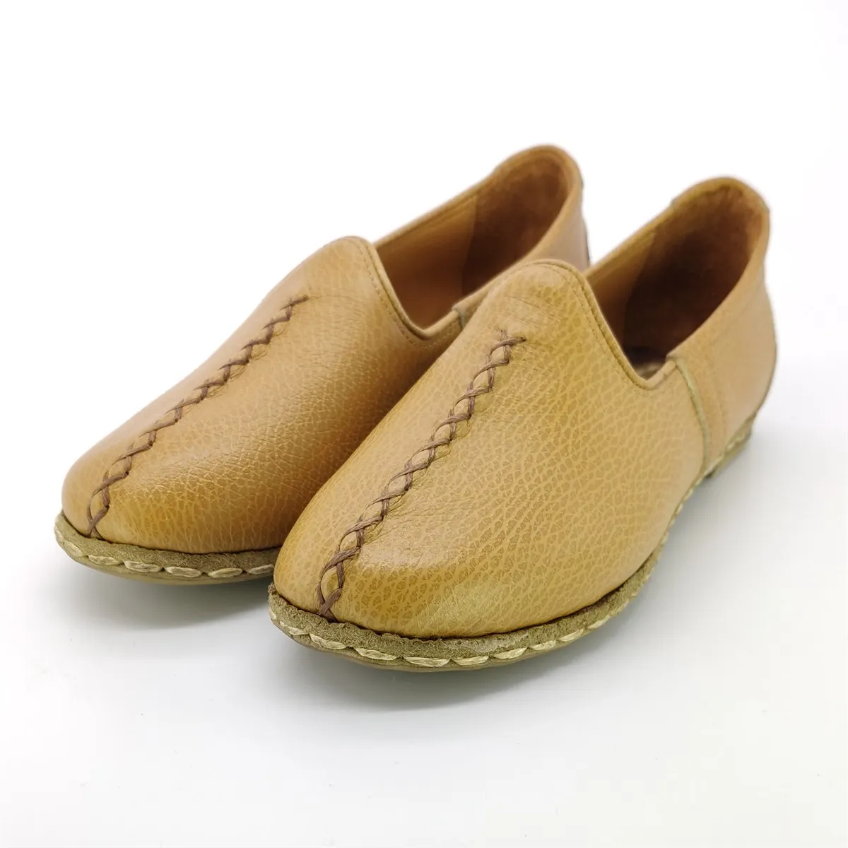 

Genuine Leather Woman Casual Shoes Luxury Brand Fashion Handmade Loafers Leisure Breathable Walking Spring Summer Ladies Shoes