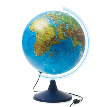 

Earth globe with double card and backlight, d = 40 cm