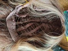 GEMMA-pelucas de cabello largo ondulado para mujeres negras, pelo sintético de parte media, para fiesta diaria, Cosplay, resistente al calor