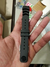 Correa de silicona deportiva para hombre, banda de reloj de goma impermeable de 18mm, 20mm y 22mm, accesorios de reloj para Seiko