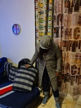 Plaid Coat Pocket-Jackets Cashmere Autumn Winter Long Women Outwear Warm Thickness Casual