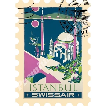 

Istanbul souvenir magnet vintage tourist poster